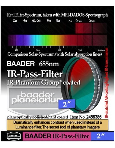Robtics Baader 2" IR-Pass-Filter (685 nm) - 2458386