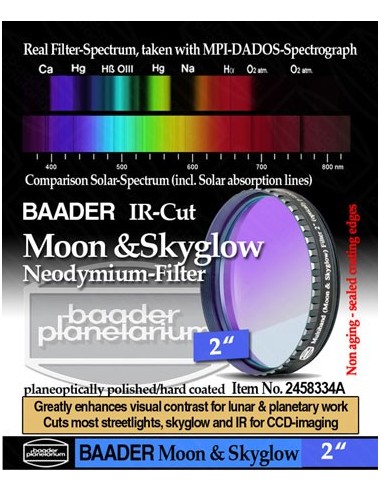 Baader NEODYMIUM & IR-Cut 2" (Moon-& Skyglow) Filter - 2458334A - 1