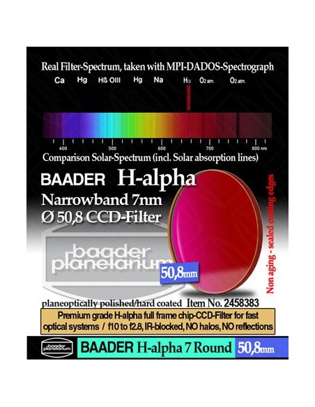 Baader H-alpha 7nm CCD Narrowband-Filter 50.4mm - 2458383 - 1