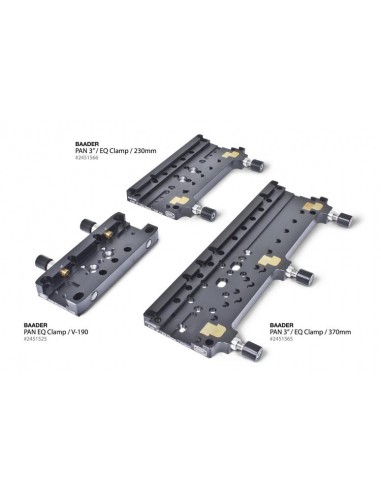 Robtics Baader 3" Dove Tail Clamp 370mm length w/ three pressure clamps - 2451