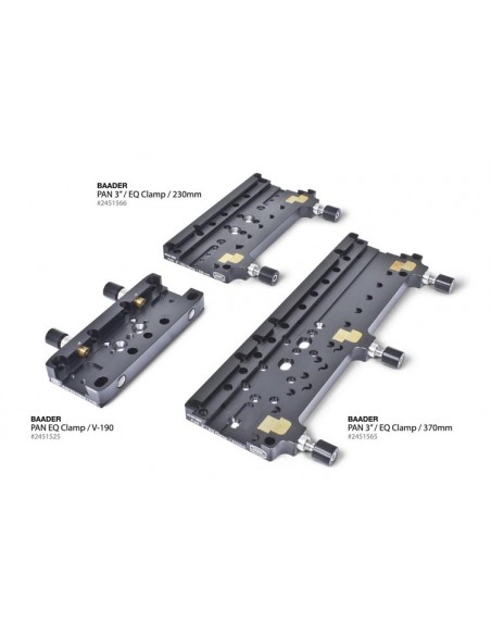 Baader 3" Dove Tail Clamp 370mm length w/ three pressure clamps - 2451 - 1