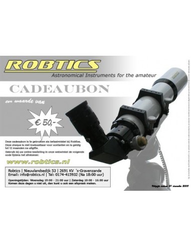 plein schouder het formulier Robtics cadeau bon - 50 euro