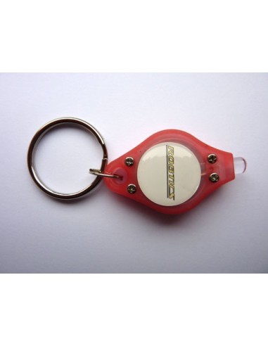 Robtics red LED key chain - pink - 2