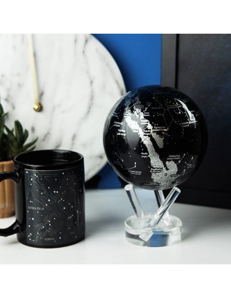 Robtics Mova Globe 4.5 inch Silver/Black Constellations Globe