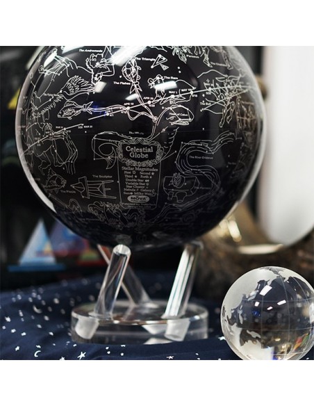 Robtics Mova Globe 4.5 inch Silver/Black Constellations Globe