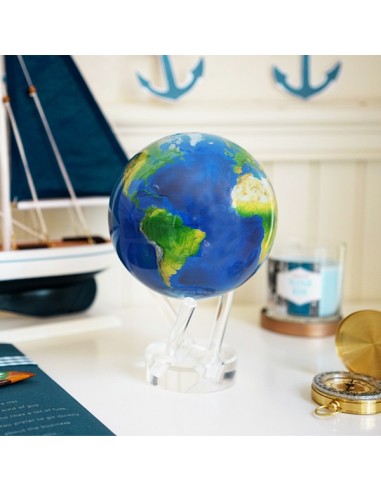 Robtics Mova Globe 4.5 inch Natural Earth Globe that rotates freely