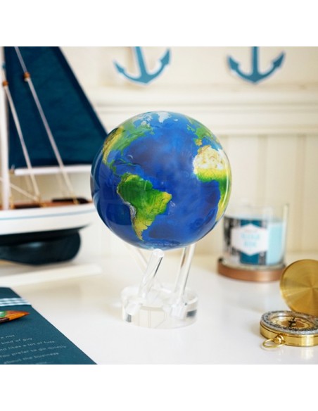 Robtics Mova Globe 4.5 inch Natural Earth Globe that rotates freely