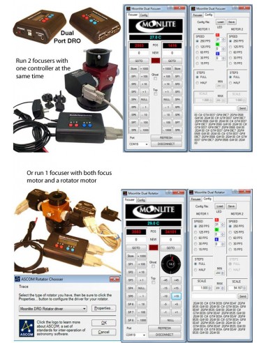 Robtics CS focuser with High Resolution Stepper Motor with Moonlite Mini V2 Control