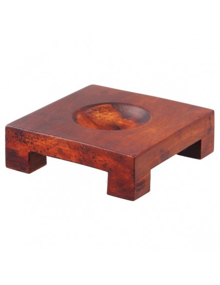 Robtics Mova Square Wood Base in Natural Wood for 4.5" MOVA Globes