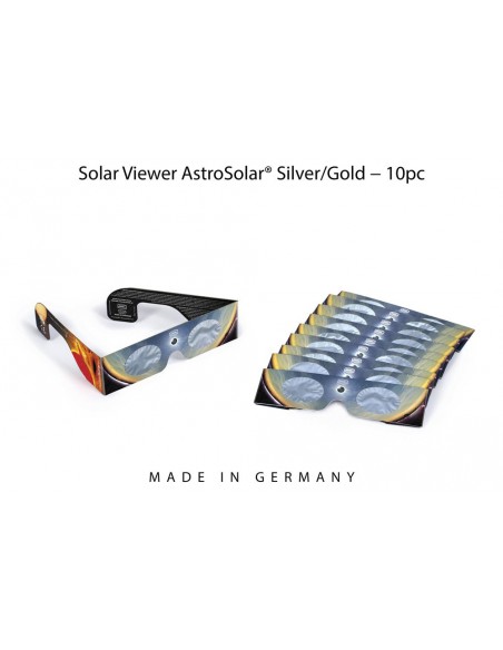 Baader 10 pcs Solar Viewer Eclipse Glasses AstroSolar Silver/Gold - 2459295 - 1