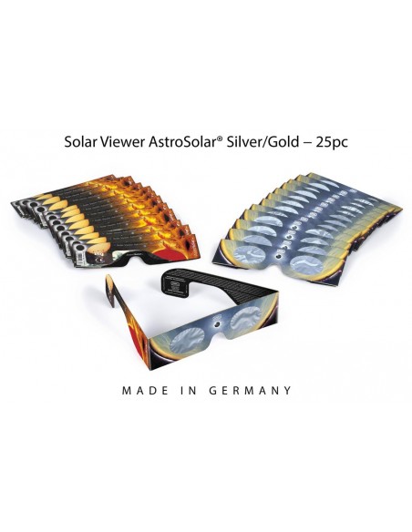 Robtics Baader 25 pcs Solar Viewer Eclipse Glasses AstroSolar Silver/Gold - 2459296