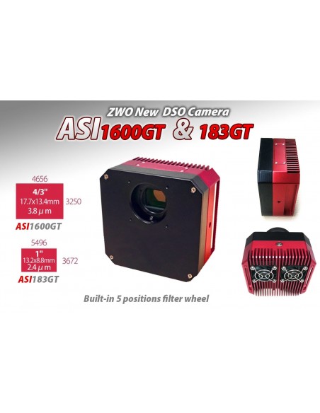 ZWO ASI1600GT camera with filter wheel 5x1.25/31mm - 1