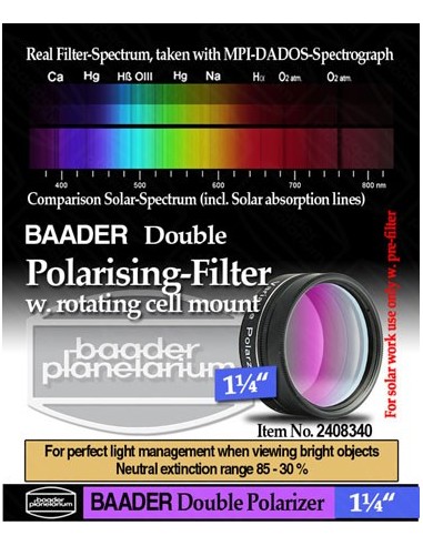Baader 1,25" double polarizing filter (with rotating filter cell) - 24 - 1