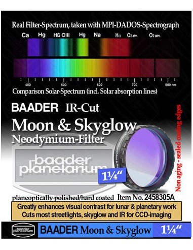 Baader NEODYMIUM & IR-Cut 1,25" (Moon & Skyglow) Filter - 2458305A - 1