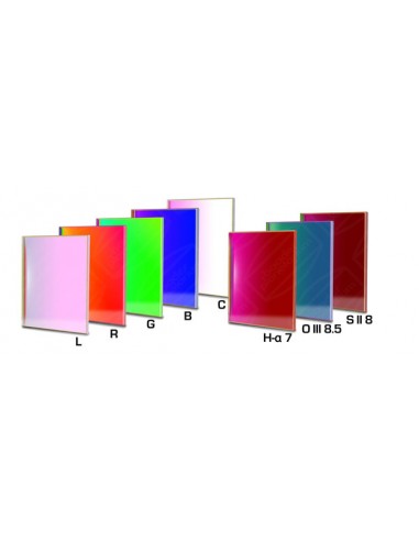 Robtics Baader CCD Filterset 8 Filters 65x65mm LRGBC/Narrowband (7nm) - 2459545