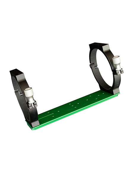 Sky-Watcher Deluxe Aluminium Tube Rings & 75mm Dovetail Bar For Sky-Watcher Evostar-150ED - 1