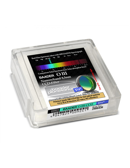 Baader OIII CCD Narrowband-Filter (8.5nm) 1,25" - 2458435 - 2