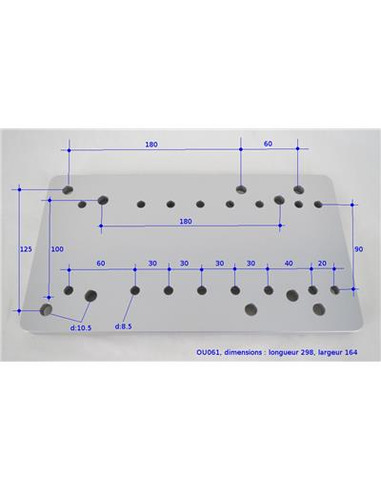 Robtics Takahashi Losmandy Dovetail Plate for TOA-150/Mewlon 250-300CRS 298x164