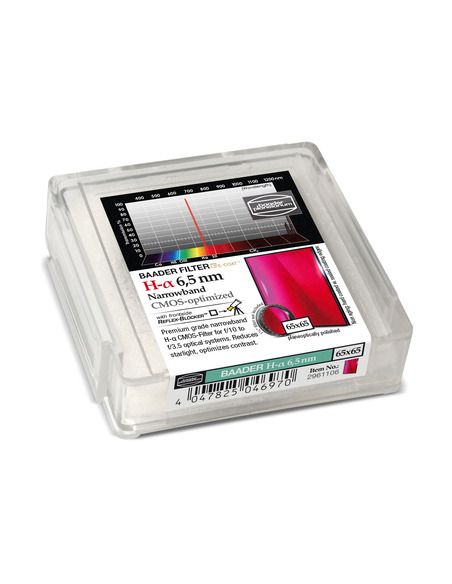 Baader H-alpha 65x65mm Narrowband-Filter (6.5nm) - CMOS-optimized - 2961106 - 1