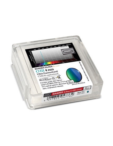Baader O-III 31mm Ultra-Narrowband-Filter (4nm) - CMOS-optimized - 2961401 - 1