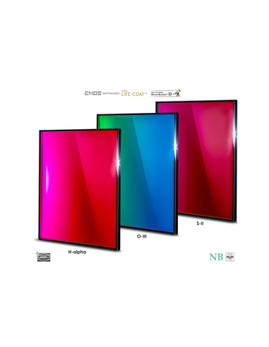 Baader 6.5nm Narrowband-Filterset 65x65mm - CMOS-optimized (H-alpha / O-III / S-II) - 2961656 - 2