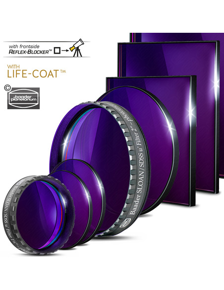 Baader SLOAN/SDSS u'-Filter 100x100mm - photometric Single Filter - 2961707U - 2