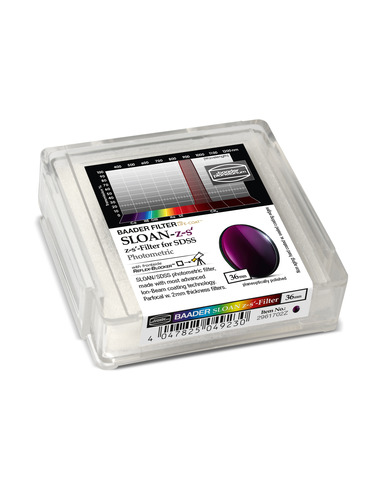 Robtics Baader SLOAN/SDSS z-s'-Filter 36mm - photometric Single Filter - 2961702Z