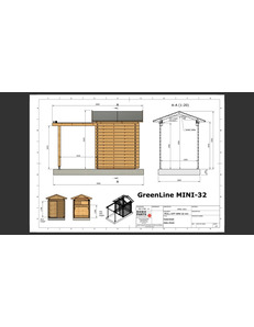 Dome Parts Optical GreenLine MINI-32 roll-off sterrenwacht met afrolbaar dak 1,60x1,60m - 1 2