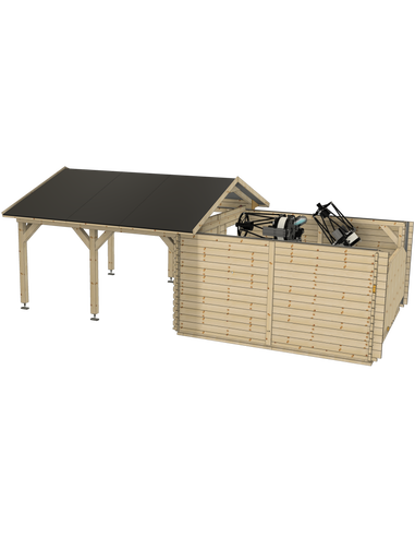 Robtics Dome Parts Optical GreenLine MEGA-44 roll-off observatory 3.50x3.50m