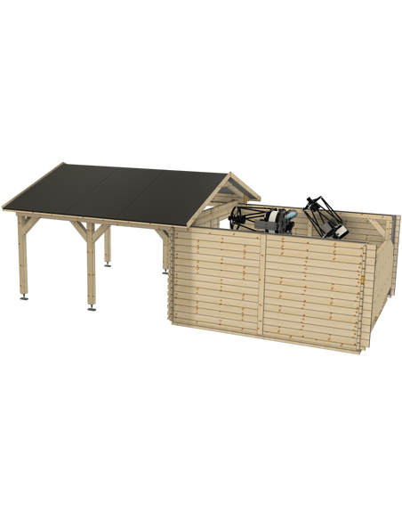 Robtics Dome Parts Optical GreenLine MEGA-44 roll-off observatory 3.50x3.50m