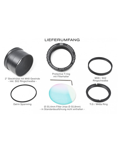 Robtics Baader zero-tolerance Protective CANON DSLR T-Ring w. L-Filter - 2958550L