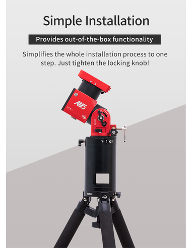 ZWO Pier Extension 200mm for ZWO AM3/AM5 Mount, iOptron and Sky-Watcher 1.75" Tripods - ZWO PE200 - 8