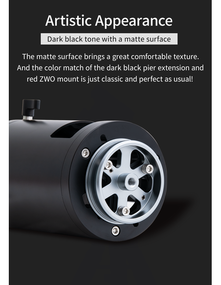 ZWO Pier Extension 200mm for ZWO AM3/AM5 Mount, iOptron and Sky-Watcher 1.75" Tripods - ZWO PE200 - 10