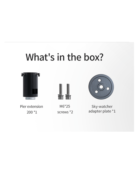 ZWO Pier Extension 200mm for ZWO AM3/AM5 Mount, iOptron and Sky-Watcher 1.75" Tripods - ZWO PE200 - 16