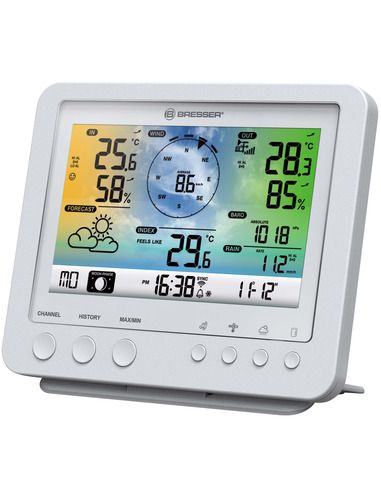 BRESSER WIFI Color Weather Station with 5in1 profi sensor white - 3