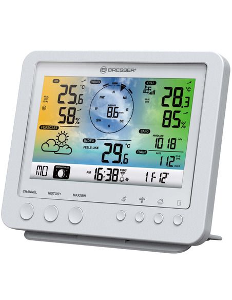 BRESSER WIFI Color Weather Station with 5in1 profi sensor white - 3