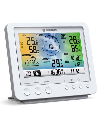 BRESSER WIFI Color Weather Station with 5in1 profi sensor white - 4