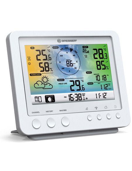 BRESSER WIFI Color Weather Station with 5in1 profi sensor white - 4