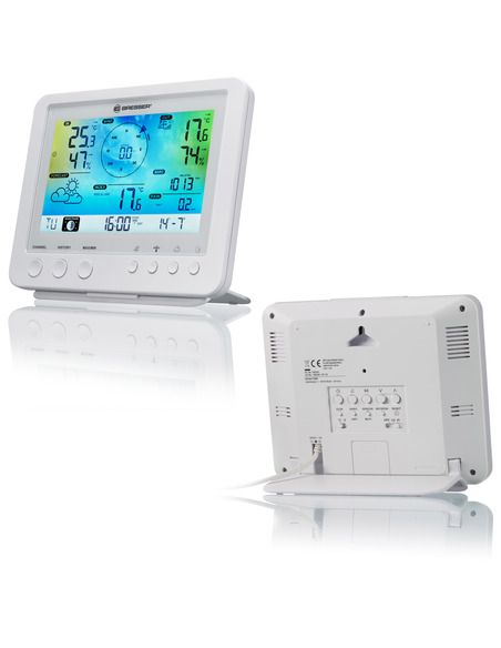BRESSER WIFI Color Weather Station with 5in1 profi sensor white - 8