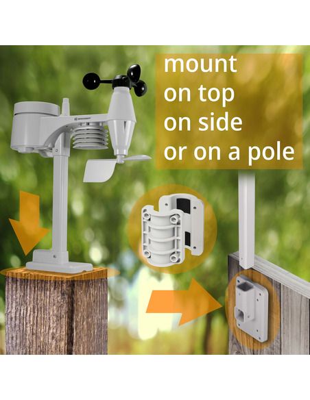 BRESSER WIFI Color Weather Station with 5in1 profi sensor white - 9