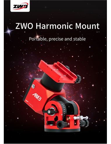 ZWO AM3 Harmonic Drive Equatorial Mount Head with ZWO TC40 Carbon Fiber Tripod - 5