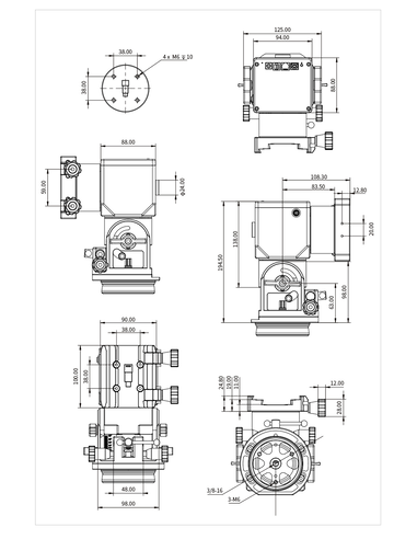 ZWO AM3 Harmonic Drive Equatorial Mount Head with ZWO TC40 Carbon Fiber Tripod - 9