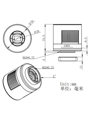 ZWO T2 adapter Ring (11mm) - 3
