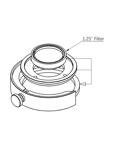 Robtics ZWO 2"-1.25" Filter Adapter Ring