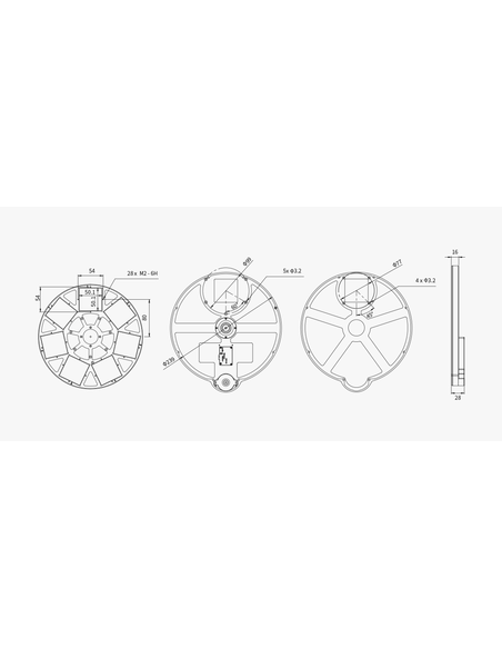Robtics ZWO EFW Electric Filter Wheel 7x50mm Square Filter Wheel