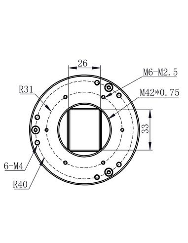 Robtics ZWO M42 Sensor Tilt Adapter