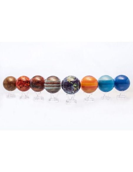 Robtics Mova Globe 4.5 inch Solar System Planet Mova Globes Set with Acrylic Base