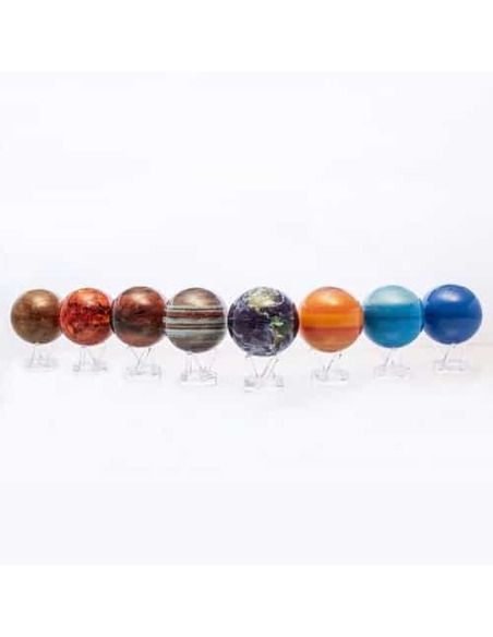 Robtics Mova Globe 4.5 inch Solar System Planet Mova Globes Set with Acrylic Base