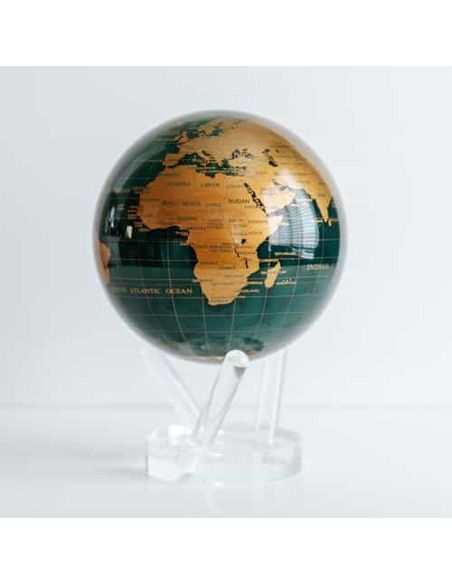 Robtics Mova Globe 6 inch Green and Gold Globe with Acrylic Base