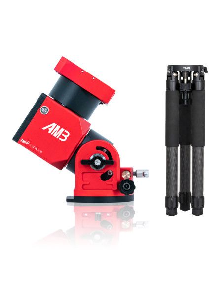 ZWO AM3 Harmonic Drive Equatorial Mount Head with ZWO TC40 Carbon Fiber Tripod - 1